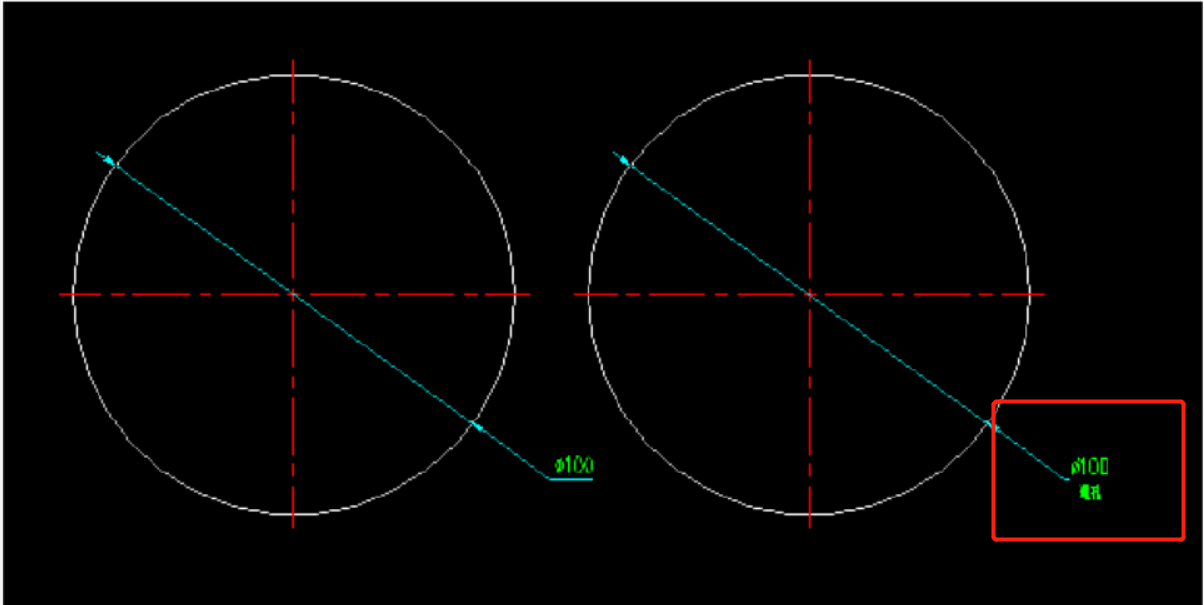 天河THCAD 双行标注，不显示中间横线(图1)
