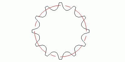 天河THCAD 绘制链轮(图2)